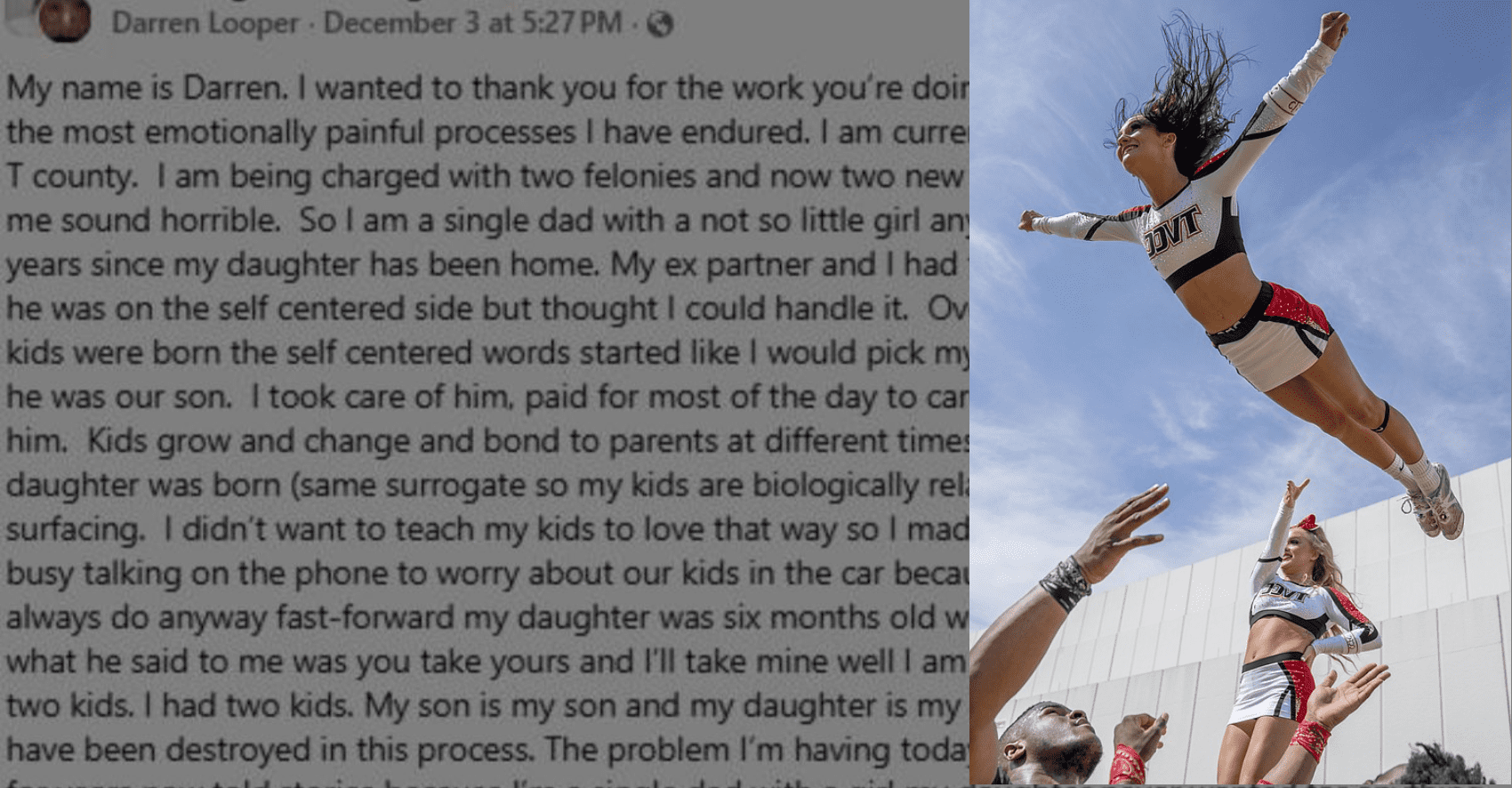 California Dad Arrested After Taking His Cheerleader Daughter Phone Says Lies and Theft Ruined His Life