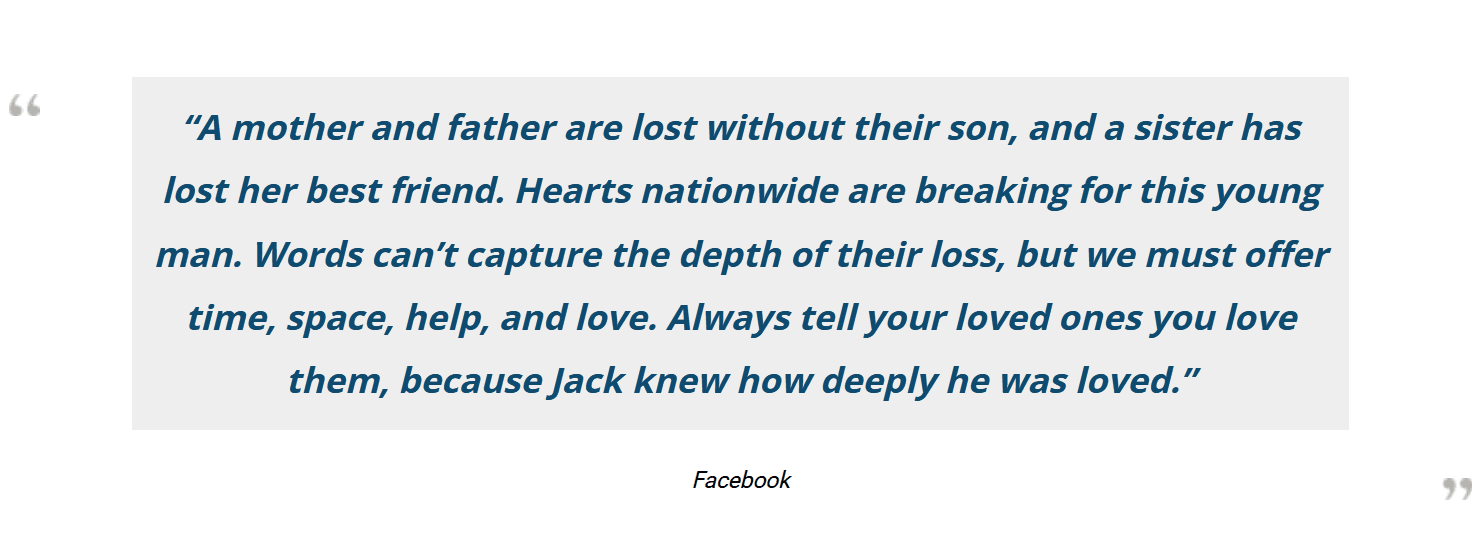 Remembering Brentsville District High School Lacrosse Player Jack Steinbrunner